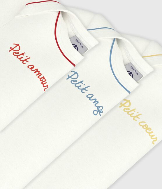 Set kurzärmeliger Baby-Bodys aus einfarbiger Baumwolle variante 1