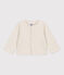 Baby-Cardigan aus dickem, einfarbigem Jersey beige MONTELIMAR CHINE