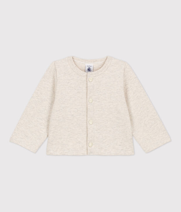 Baby-Cardigan aus dickem, einfarbigem Jersey MONTELIMAR CHINE