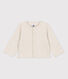 Baby-Cardigan aus dickem, einfarbigem Jersey