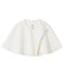 Baby-Cape aus gestepptem Doppeljersey weiss MARSHMALLOW
