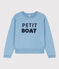 Sweatshirt aus Molton für Damen blau AZUL