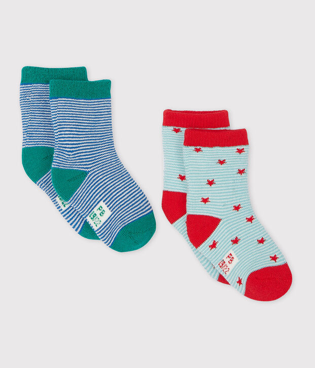 2er-Set Babysocken vielfarbig