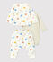 Dreiteiliges Baby-Set aus Bio-Doppeljersey mit Affenprint weiss MARSHMALLOW/weiss MULTICO