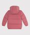 Einfarbige Kinder-Winterjacke rosa