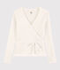 Cardigan in Wickelform aus leichter Baumwolle Damen