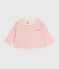 Langärmeliges Baby-T-Shirt aus Doppeljersey rosa AVALANCHE/ ROSELINE