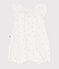 Baby-Kurzoverall aus Baumwolle mit Blumenmotiv weiss MARSHMALLOW/weiss MULTICO