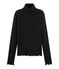 Unterziehpullover mit Glitzer für Damen schwarz NOIR/gelb OR