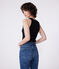 Damen-Tanktop L’Iconique aus Baumwolle schwarz BLACK
