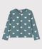 Gemusterter Cardigan aus Baumwolle für Mädchen grün BRUT/weiss AVALANCHE