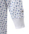 Mädchen-Schlafanzug mit Druckmotiv weiss ECUME/blau BLEU