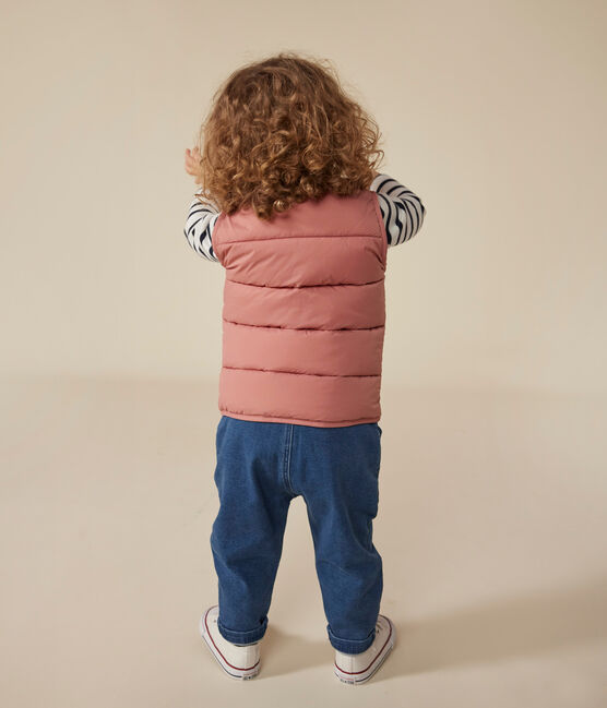 Ärmellose Baby-Steppweste rosa ROSEWOOD