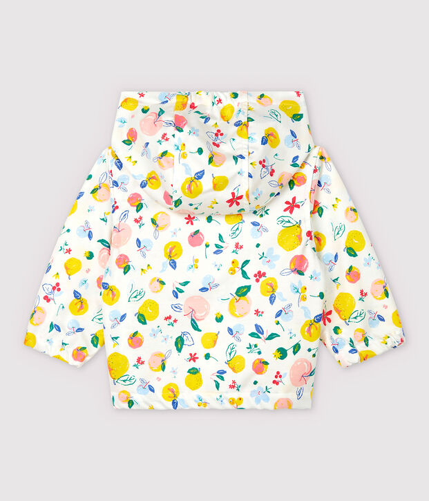 Baby-Windjacke aus beschichtetem Strick f&uuml;r Jungen weiss/vielfarbig