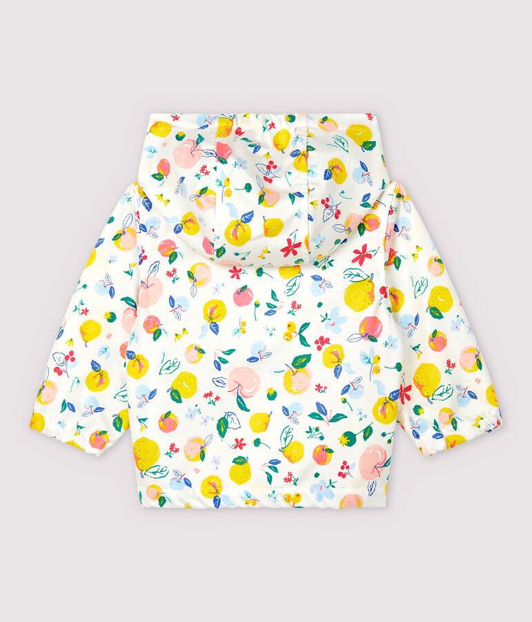 Baby-Windjacke aus beschichtetem Strick f&uuml;r Jungen weiss/vielfarbig