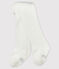 Baby-Ajouré-Strumpfhose für Mädchen weiss MARSHMALLOW