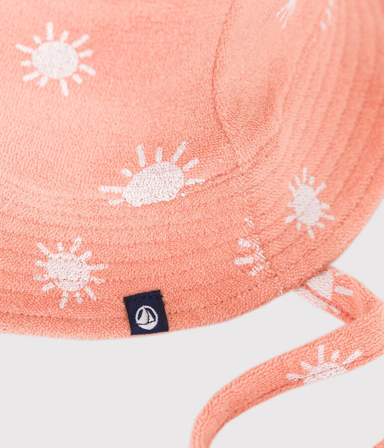 TERRY BOB MIT BABY-SONNENDRUCK orange ABRICOT/ MARSHMALLOW