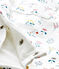 Bedruckter Baby-Mädchen-Overall aus gedoppeltem Jersey weiss LAIT/weiss MULTICO