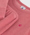 Kinder-Pyjama aus aufgerautem einfarbigen Frottee rosa ROSEWOOD