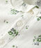 Langärmelige Babybluse aus Bio-Musselin-Stoff mit Blumenmuster weiss MARSHMALLOW/weiss MULTICO