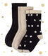Goldene Socken im 3er-Set