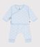 2-teiliges langbeiniges Baby-Set aus Baumwolle mit Walmotiv blau TOUDOU/ MILK