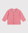 Baby-Cardigan aus Strick mit Wollanteil rosa ROSELINE CHINE