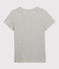 GERADES T-Shirt mit Rundhalsausschnitt aus Bio-Baumwolle Damen grau BELUGA CHINE