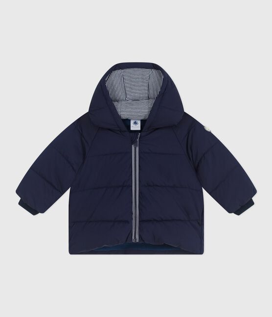 Baby-Winterjacke einfarbig blau SMOKING