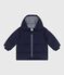 Baby-Winterjacke einfarbig blau SMOKING