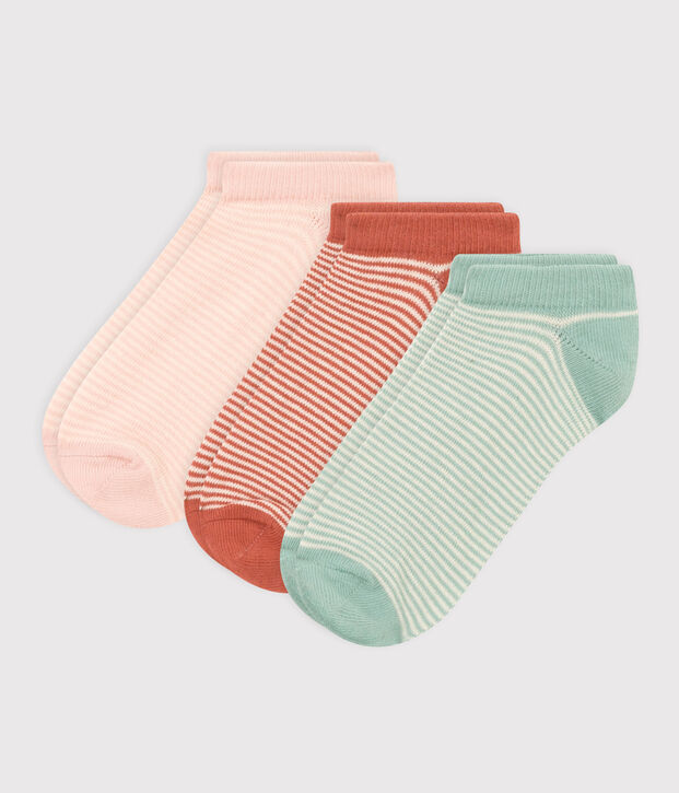 3er-Set Kindersocken mit Ringelstreifen vielfarbig