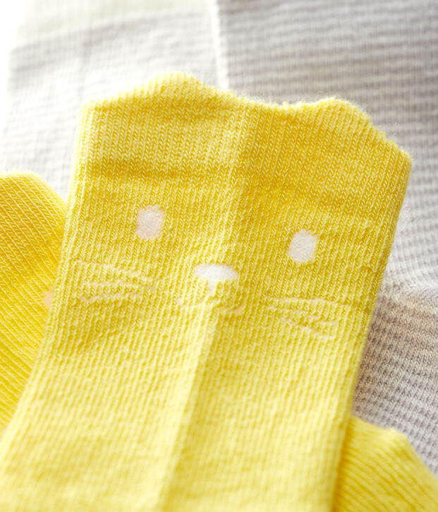 2er-Set Babysocken mit Motiv f&uuml;r M&auml;dchen vielfarbig