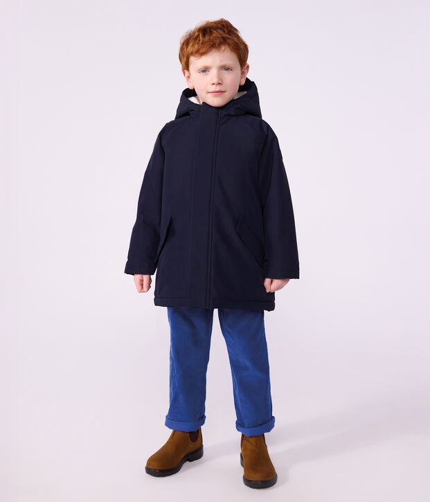 Einfarbiger Kinder-Parka halblang SMOKING