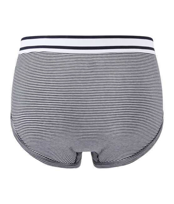 herren slip mit milleraies ringelstreifen blau SMOKING/weiss MARSHMALLOW