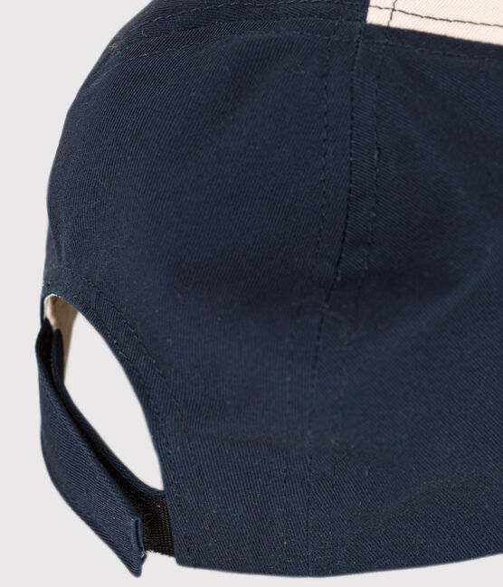 Baby-Schirmmütze aus Baumwolle blau SMOKING/weiss MULTICO