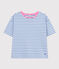 Damen-T-Shirt Le Boxy aus gestreifter Baumwolle GAULOISE/ MARSHMALLOW