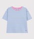 Damen-T-Shirt Le Boxy aus gestreifter Baumwolle