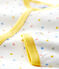 Baby-Strampler aus Bio-Baumwolle weiss MARSHMALLOW/weiss MULTICO