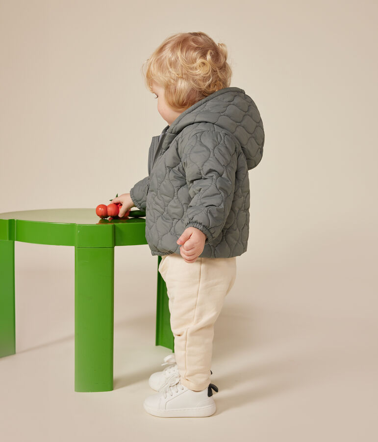 Leichte Baby-Winterjacke gr&uuml;n