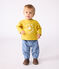 Langärmliges Baby-T-Shirt aus Baumwolle gelb NAPLES
