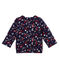 Gesteppter Baby MädchenCardigan aus gedoppeltem Jersey mit Print blau SMOKING/weiss MULTICO