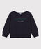 Bedrucktes Kinder-Sweatshirt aus Molton blau SMOKING