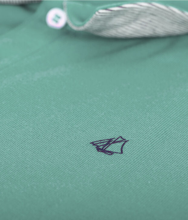 Kinder-Poloshirt Jungen gr&uuml;n