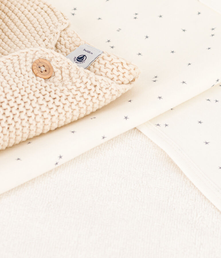 Erstausstattungskoffer, alles aus Baumwolle vielfarbig