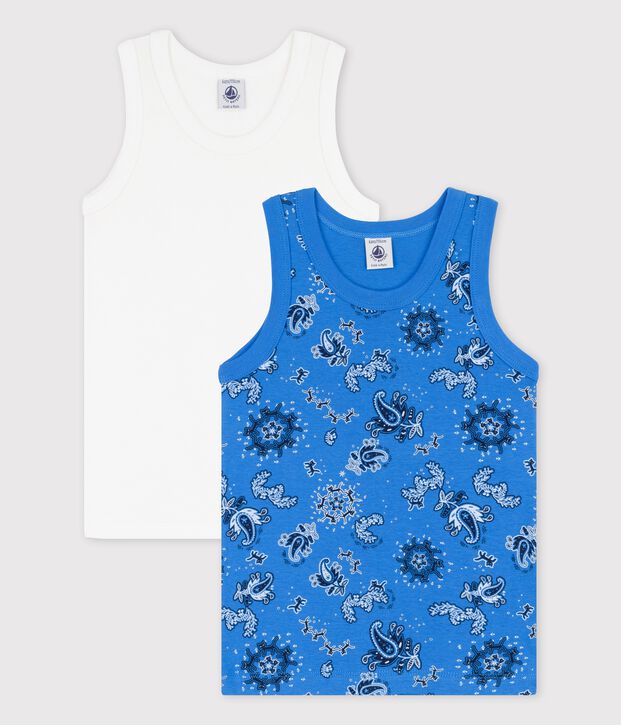 2er-Set Bandana-Unterhemden aus Bio-Baumwolle f&uuml;r Jungen vielfarbig