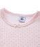 T-Shirt, Langarm, für Mädchen aus Wolle und Baumwolle rosa VIENNE/rosa GRETEL