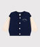 Baby-Teddy aus Molton blau MEDIEVAL/ AVALANCHE