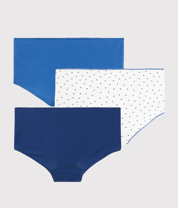3er-Set Shortys mit Mini-Herzen f&uuml;r kleine M&auml;dchen vielfarbig