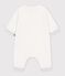 Baby-Overall aus einfarbiger Baumwolle weiss