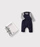 Baby-Latzhose und Streifenshirt aus dichtem Jersey variante 1